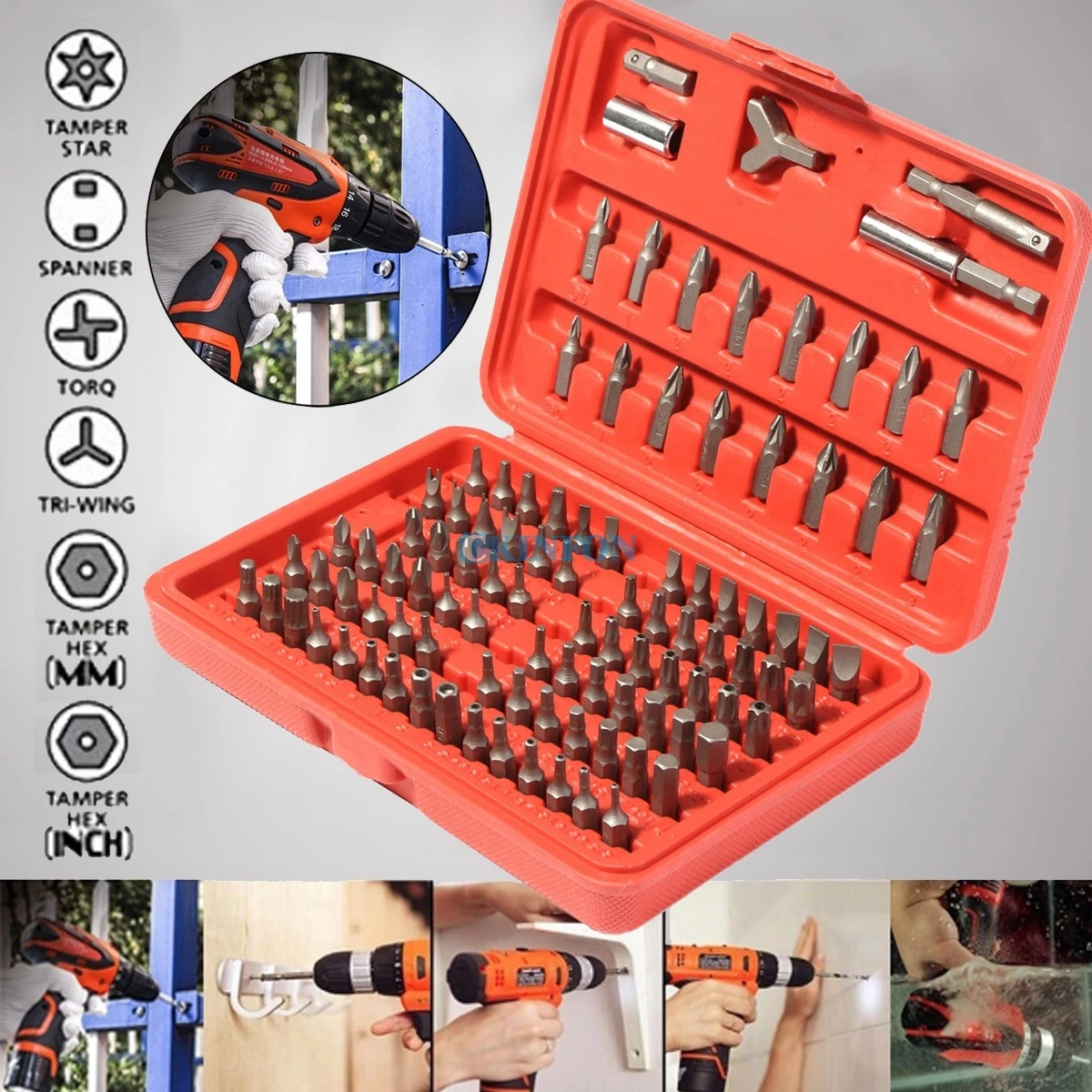 DHL 50Set x100Pcs Chrome Vanadium Security Screwdriver Tamperproof Torx Star Hex Bit Set | Инструменты