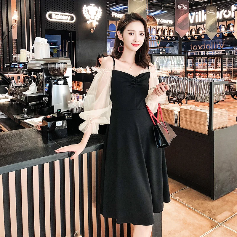 Moda feminina Брендовое Новое Вечернее платье женская одежда Осенняя Мода Спагетти