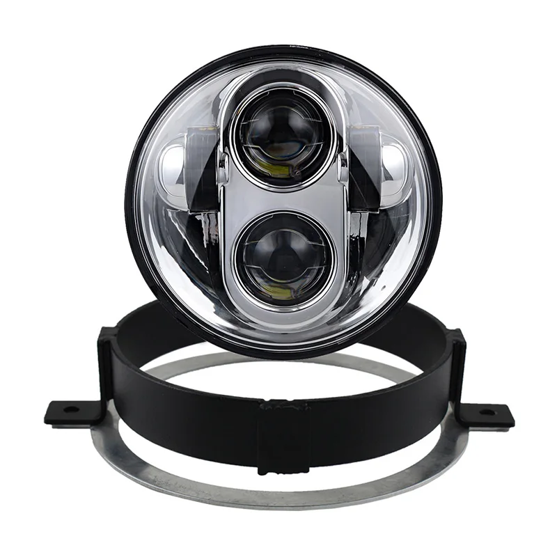 

For Honda VTX 5 3/4" LED Black Headlight Kit with Bracket and Hardware - Plug and Play -