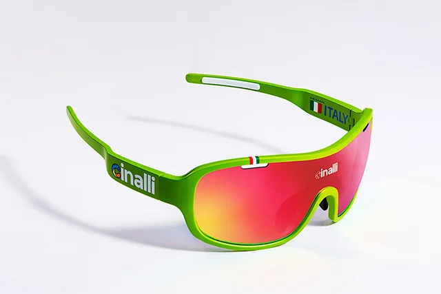 Naga sire CINALLI C-068 Eyewear Sunglasses Cycling Racing outdoor sport Googles Protective TR90 Frame Polycarbonate Polarized1PC - Цвет: Green