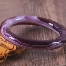 Специальные из натуральной фиолетовый Агат Круглый фиолетовый Халцедон Браслет Ручной Браслет Модные женские растения