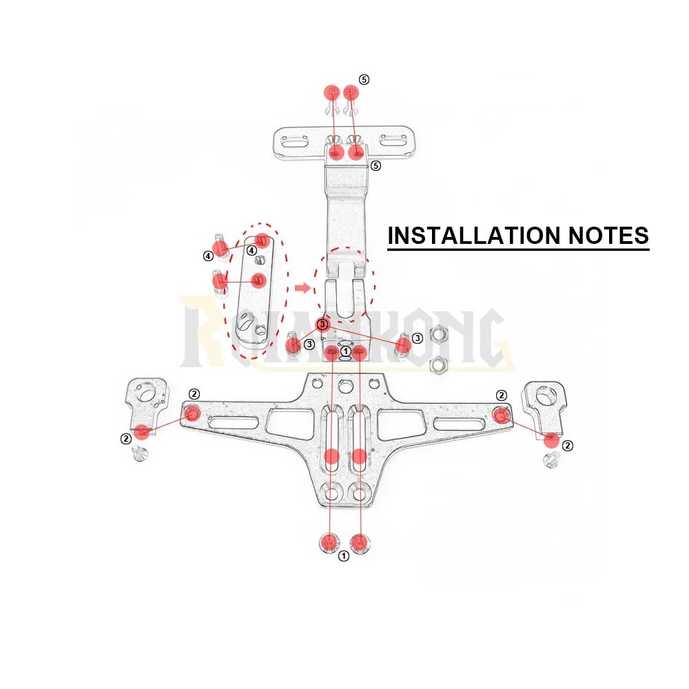 Motorcycle License Plate Bracket Licence Plate Holder Frame Number Plate  For Benelli BN600 BN302 TNT300 TNT600 BN TNT300 302-in License Plate from  ...