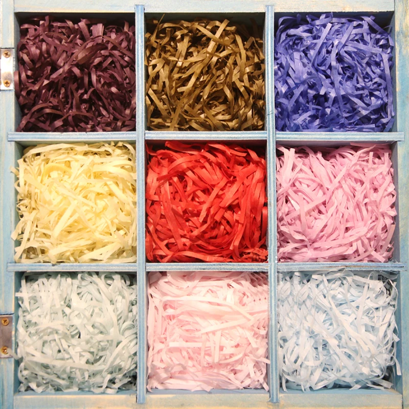 

20g/bag DIY Paper Raffia Shredded Crinkle Paper Confetti Dry Straw Gifts Box Filling Material Birthday Wedding Party Decoration