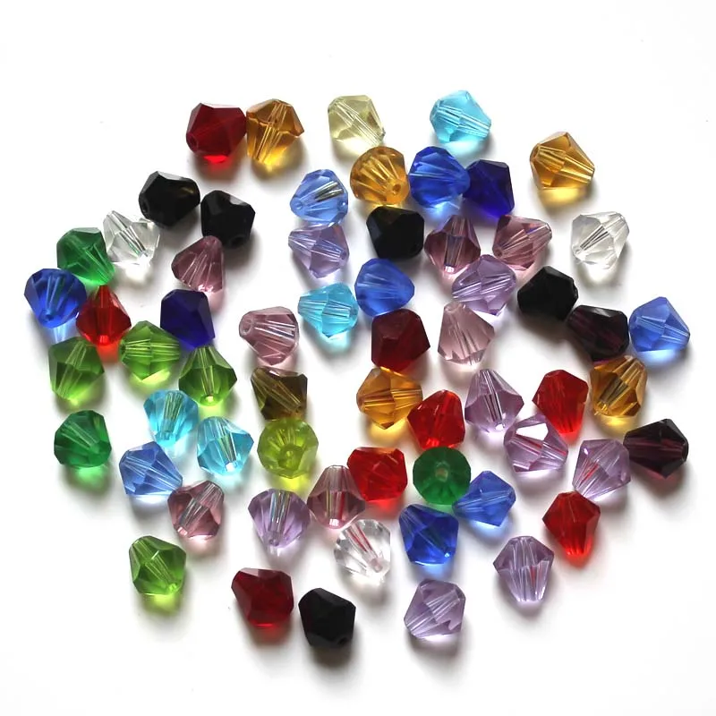 Top quality Pear shape Austrian crystal beads conical loose bead glass