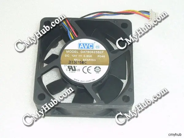 Для AVC DATB0625B2F P046 DC12V 0.90A 6025 6 см 60 мм 60x60x25 мм 4Pin Вентилятор охлаждения