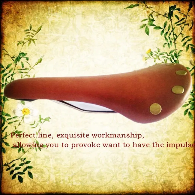 Copper ingot retro saddle brown Artificial LeatherVintage Bicycle