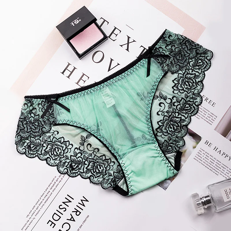 Wateheart Women Fashion Wine Red Soft Trim Lace Embroidery Cotton