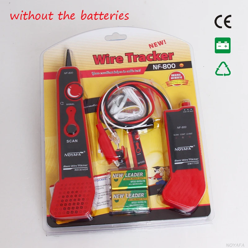  New NOYAFA NF-800 RJ11 RJ45 Telecom Dedicated Cable Tester Network Cable Finder Metal Cable Tester 