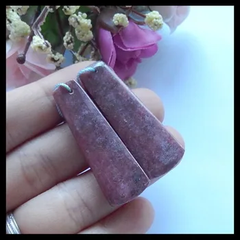 

Women's Popular Special Rhodonite fashion woman Earring Bead, Charms Women Earrings Jewelry Gift Gem Customized,40x14x5mm,14.48g