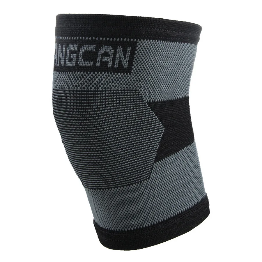 

FANGCAN Sports Knee Pads Knitting with Contrast Color Bike Basketball Equipment Knee Protector