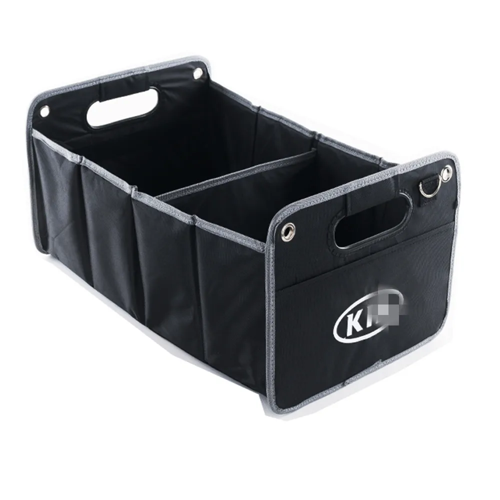 

car Styling Car Trunk Storage Box foldable Organizer Bag for KIA Ceed Sportage Rio 3 4 K4 Sorento Soul Spoiler Cerato Koup Forte