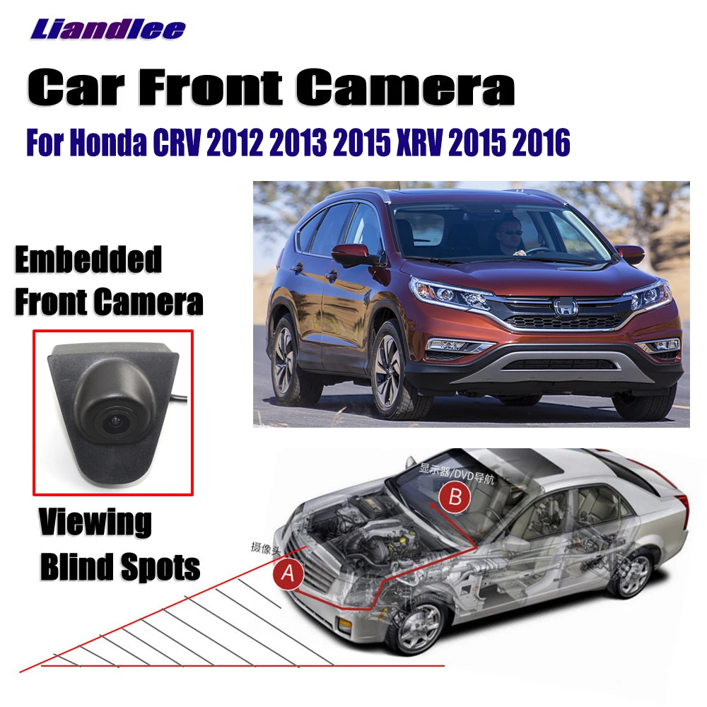 

Автомобильный передний логотип Гриль камера для Honda CR-V 2012 2013 2015 XR-V 2015 2016 не обратный заднего вида парковочная камера широкий угол