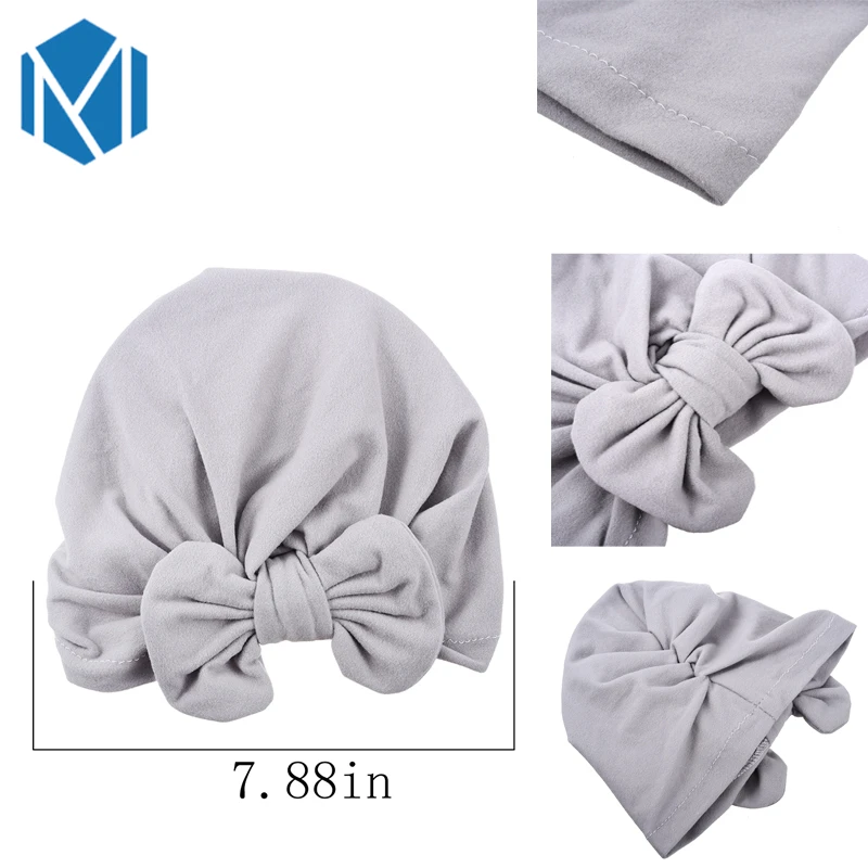 M MISM 1 PC Fashion BB Bow Tie Hat Candy Color Lovely Infant Beanie Cap Accessories High Quality Cute Children Head | Украшения и