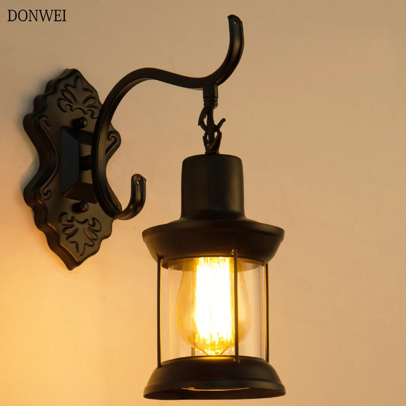 Us 20 98 25 Off Vintage Wall Lamp Warehouse 40w E27 Led Bulb Loft American Country Retro Industry Iron Sconces Decorative Lighting In Us 20 98 25 Off Vintage Wall Lamp Warehouse 40w E27 Led Bulb Loft American Country Retro Industry Iron Sconces Decorative Lighting In