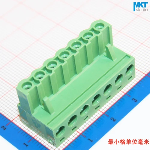 10 шт. 7 P 5,08 мм Шаг прямоугольный женский PCB электрическое перекрученное плетение клеммный блок соединитель образец