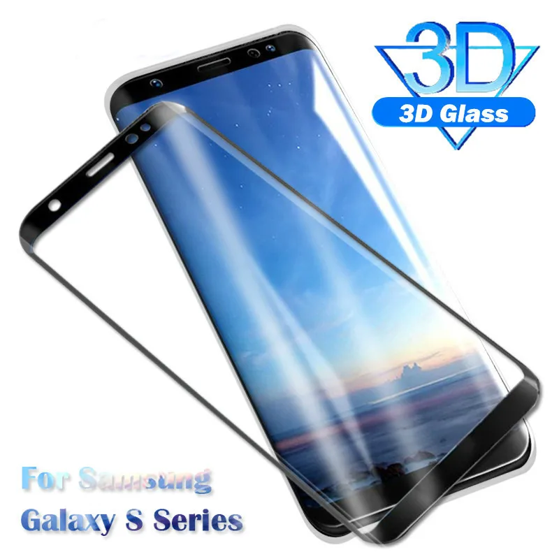 Защитное стекло закаленное 3d для Samsung Galaxy S9 Plus/S8/S7/S6 Edge/Note 8/9|Защитные стёкла и
