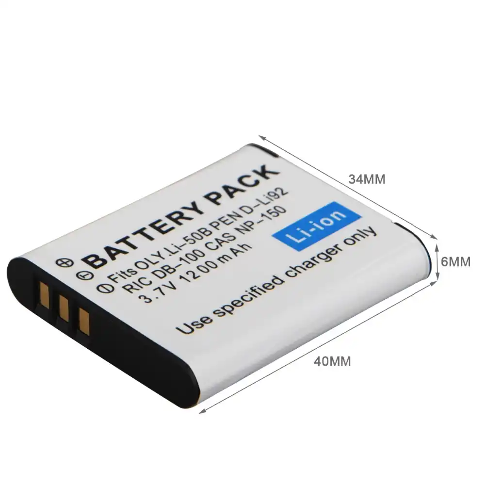 BATTERY 770mAh for Casio NP-150; Pentax D-Li92