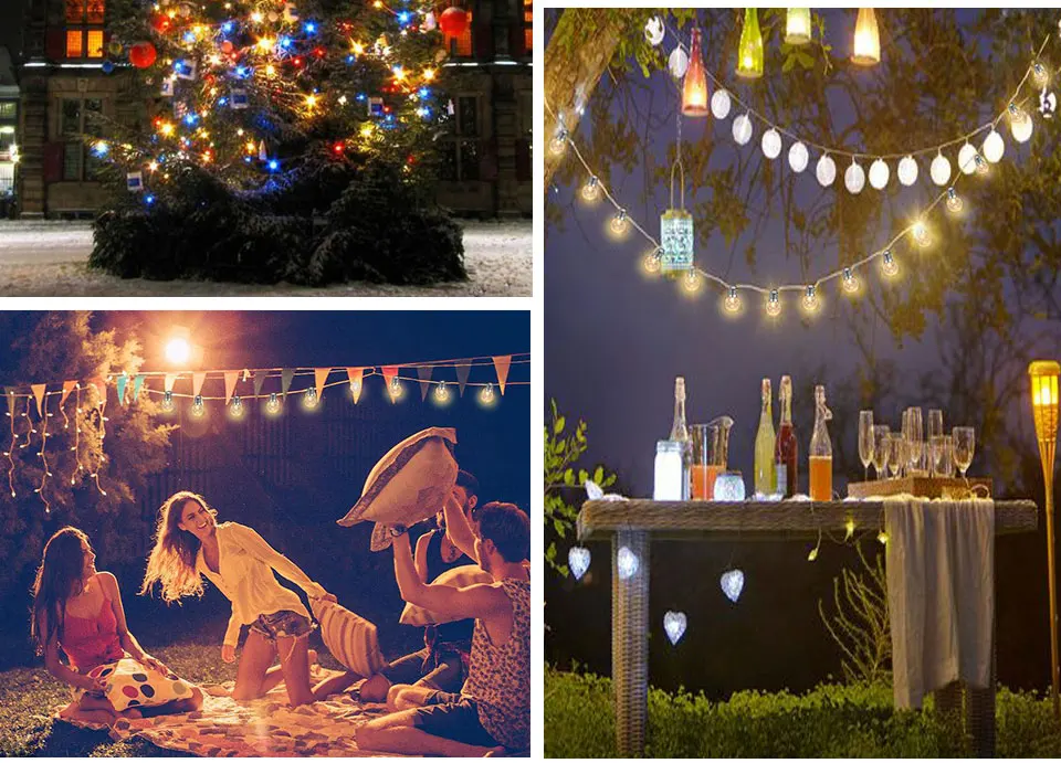 10 Globe Balls Solar LED String Lights Vintage Retro Style Christmas Fairy Lights Garden Holiday Wedding Decoration Party Lights (12)