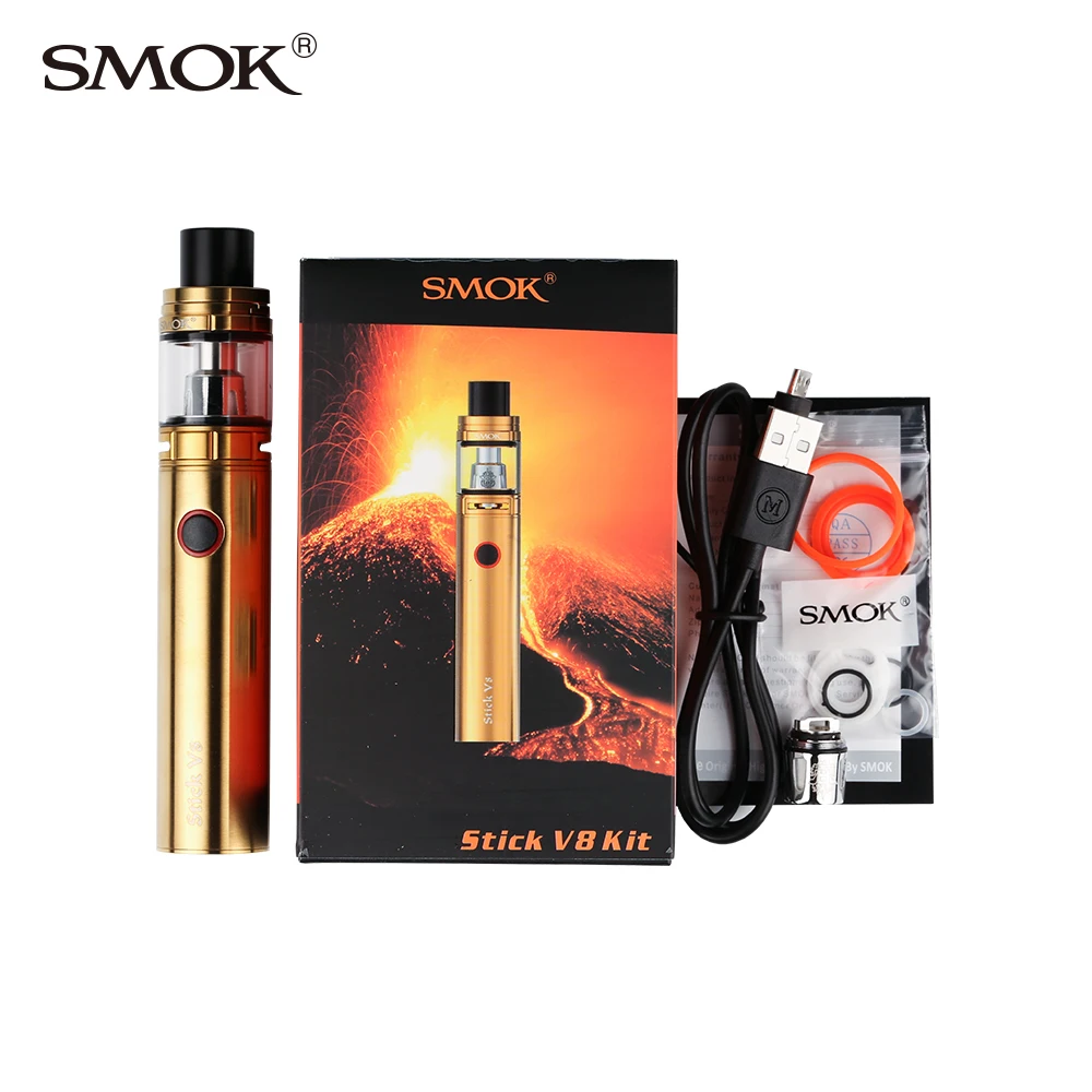 Оригинальный стартовый набор SMOK Stick V8 испаритель 3000 мА/ч электронная сигарета TFV8