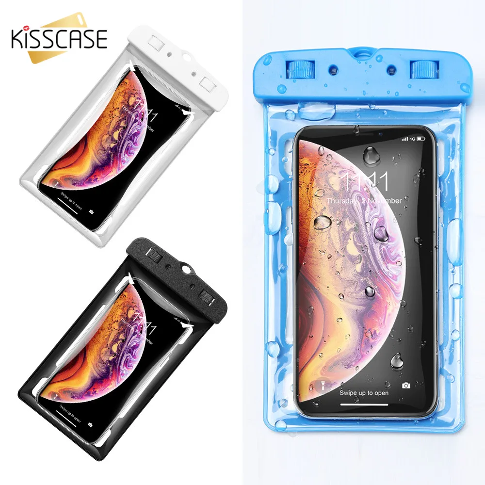KISSCASE IPX8 водонепроницаемый чехол для iPhone сумка дайвинга Samsung S10 note 9 Huawei Mate 20 |