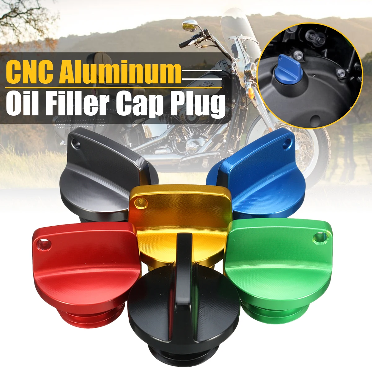 

Universal CNC Engine Oil Filler Screw Cover Plug For Honda For Kawasaki Ninja For Honda Oil Filler Cap Motorcycle Crankcase Cap