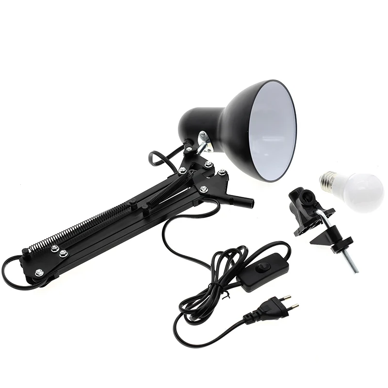 Kopen Flexibele Led Bureaulamp Home Office Moderne Tafellamp Metalen Architect Verstelbare Vouwen Leeslamp