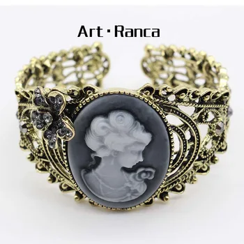 

Retro luxury Maria beauty head classic bracelet