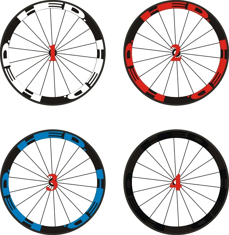 12 предметов/комплект hed 4 Цвета колеса Стикеры шоссейные велосипеды 700C колеса Наклейки колеса иней декоративные Наклейки велосипед таблички колеса Наклейки