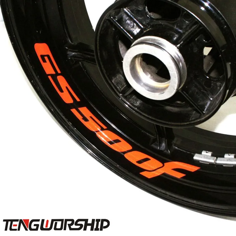 

Teng Worship 8 X CUSTOM INNER RIM DECALS WHEEL Reflective STICKERS STRIPES for SUZUKI GS500F GS 500F