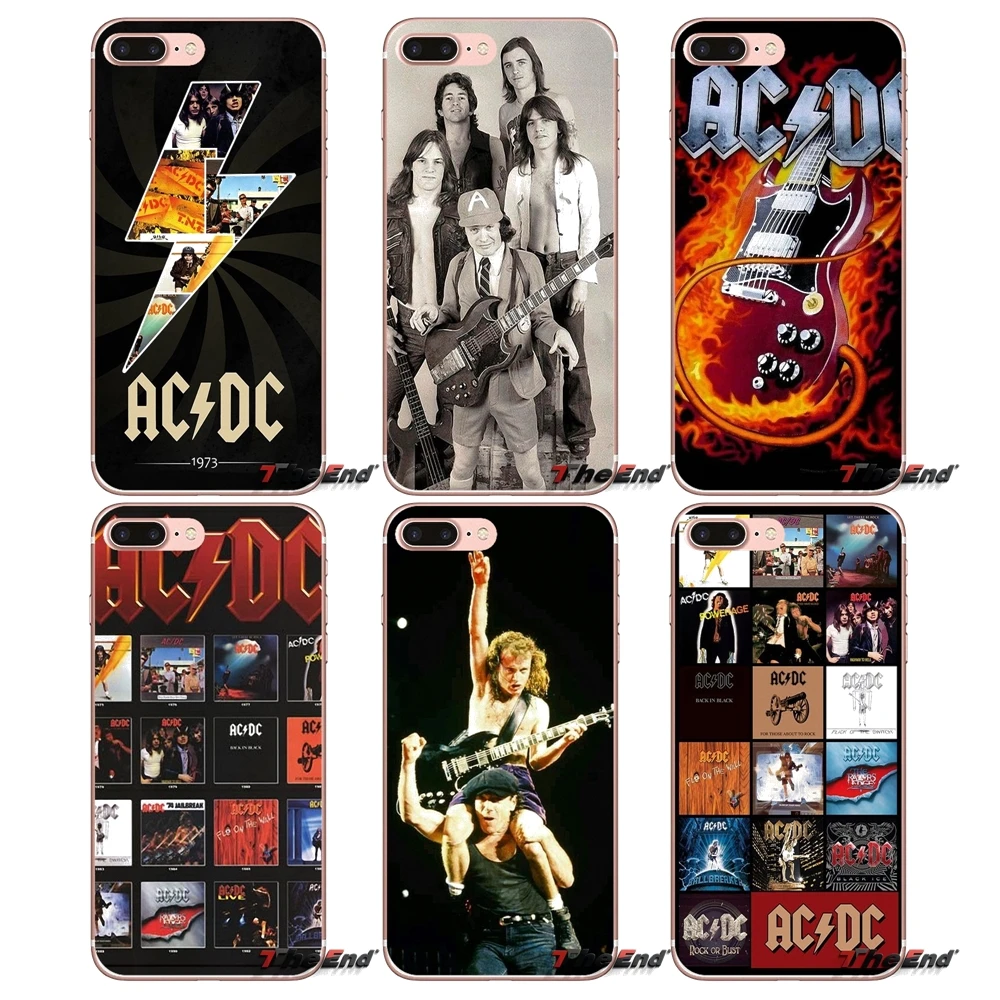 Мягкие прозрачные чехлы музыкальная группа ACDC AC DC для Huawei G7 G8 P7 P8 P9 Lite Honor 4C 5X 5C 6X Mate