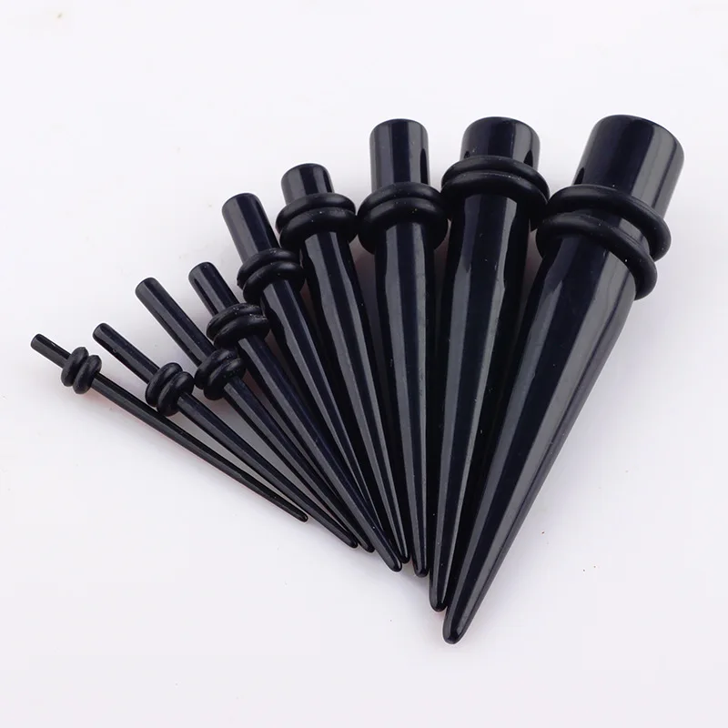 

Acrylic Black Pointed Cone Auricle Non-mainstream Black Ear Expander Ear Expansion Earring Jewelry Enlargement Body Jewelry