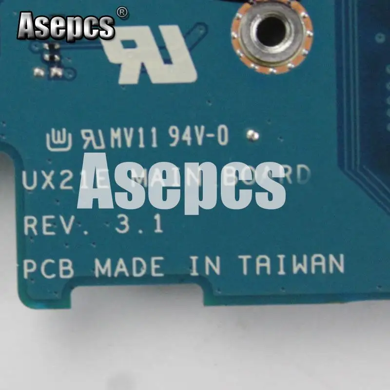 Asepcs UX21E с i3-2367 Процессор 4 Гб Оперативная память Материнская плата Asus UX21 UX21E Материнская плата ноутбука 60-N93MB2B00 тестирование