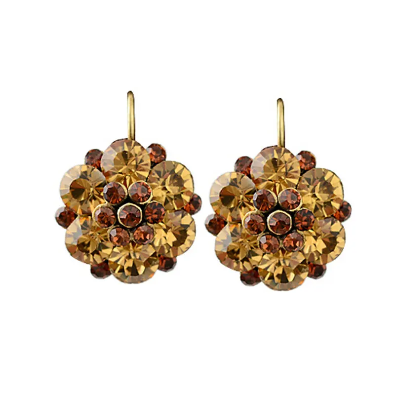 Clip On Earrings For Women Fashion Accessories Gold Silver Plated Multicolor Crystal Rhinestone Statement Clip Earrings Jewelry (15)