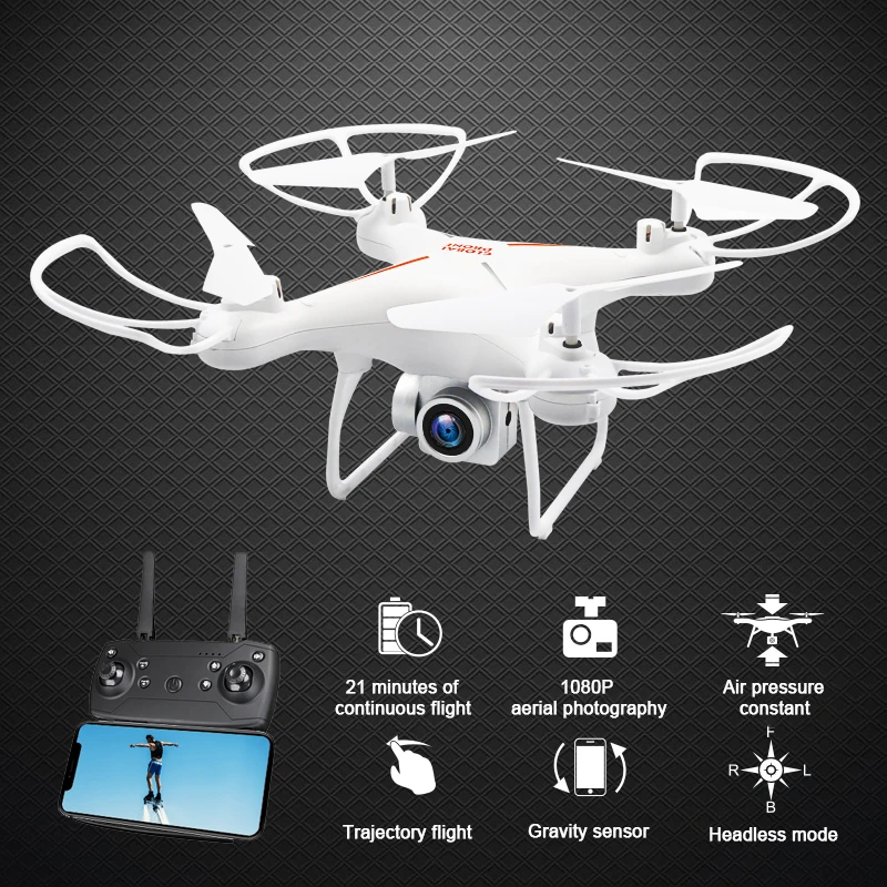 

Global Drone GW26 Wifi FPV Quadcopter Altitude Hold Quadrocopter Headless Mode RC Dron with 1080P HD Camera Drones