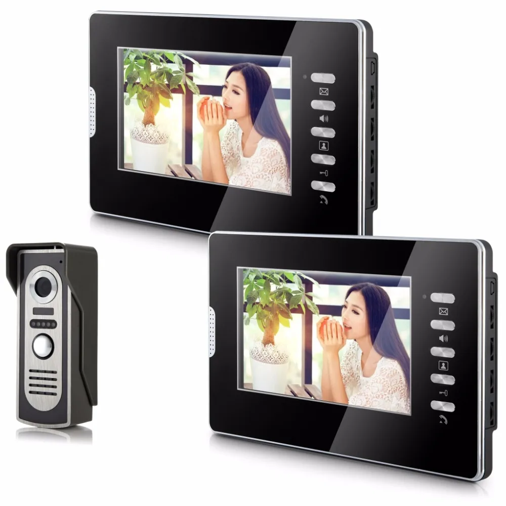 Yobangбезопасности видеодомофон " дюймовый монитор видео дверной звонок Домофон RFID система контроля доступа для домашней безопасности
