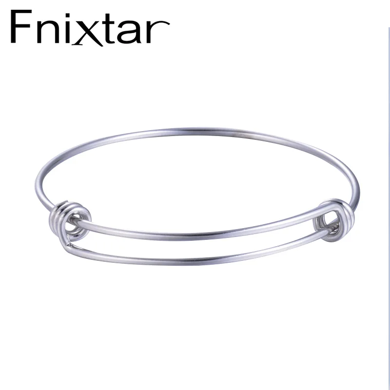 Fnixtar 1 8 мм браслет на запястье из нержавеющей стали Расширяемый провод оптовая