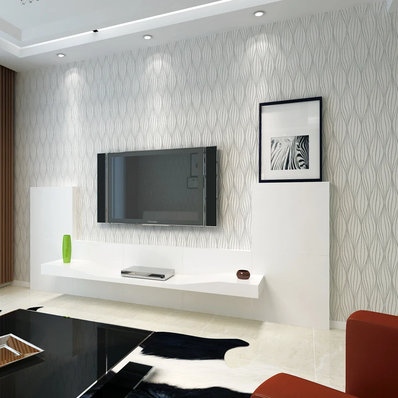 Modern Strip Curve Wallpapers Home Decor Living Room Bedroom Wallpapers