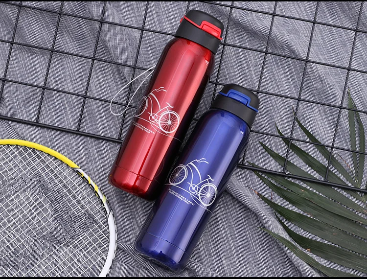 500 ML Портативный спортивный термос Нержавеющая сталь воды бутылка с соломинкой изоляционный вакуум термос thermo изолировать путешествия Кофе кружка