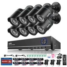 SANNCE 8CH 1080N CCTV DVR System with 8pcs 720P 1200TVL CCTV Security Cameras 8 channels CCTV Surveillance kit P2P Email Alert