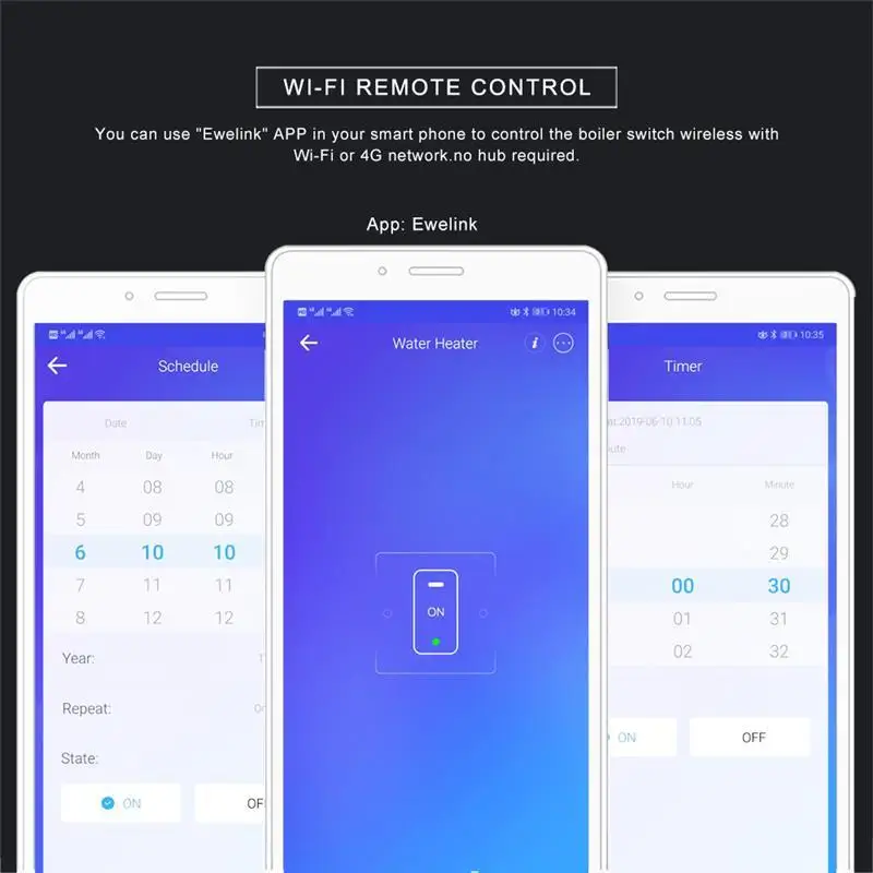 Wifi бойлер умный переключатель водонагреватель переключатели голосовой пульт дистанционного управления EU/US размер Сенсорная панель таймер уличная работа alexa google home