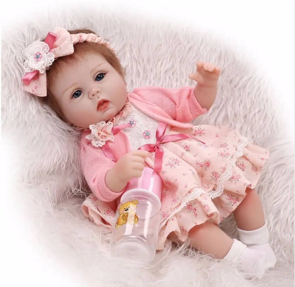 Unidoll bebe boneca 48 см силиконовый suave renascer Детские куклы criancha com corpo de silicone menina Natal surprice presen