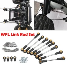 Металлические детали для модернизации набор звеньев для радиоуправляемая игрушка, детали для модернизации металлический браслет для WPL OP фитинг "сделай сам" с шаровой головкой стержень черный A516