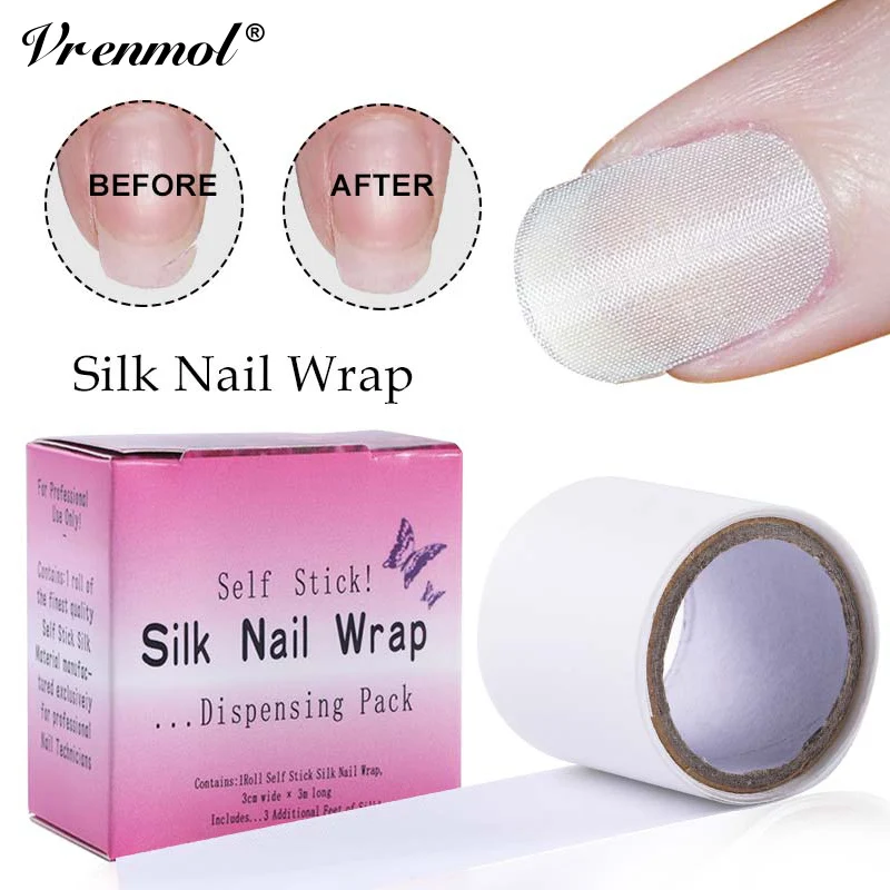 Vrenmol 1 Roll Silk Nail Wrap for Nail Reinforce Nail and Repair
