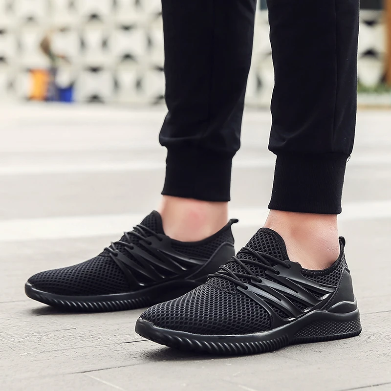 

2018 Fashion Men's Casual Shoes Summer Comfortable Breathable Mesh Flats Platform Shoes men Krasovki Tenis 5