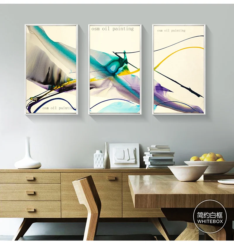 

Hand Painted Simple Art Living Room Wall Art Paintings Decor Hang Pictures Craft Abstract Landscape Oil Painting on Canvas