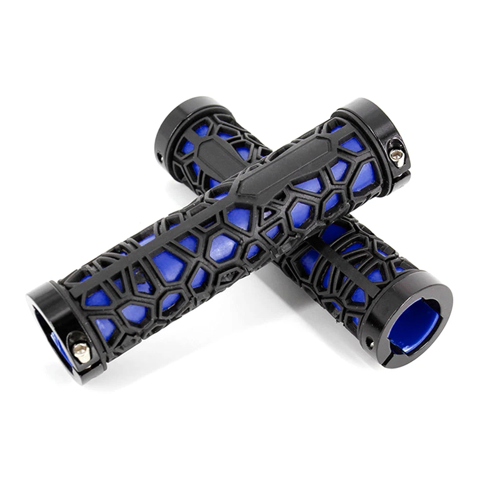 

1 Pair Push On Bar End Fixed Cover Rubber Mountain Bicycle Components Soft Anti Skid Smooth Bike Grips Ergonomic