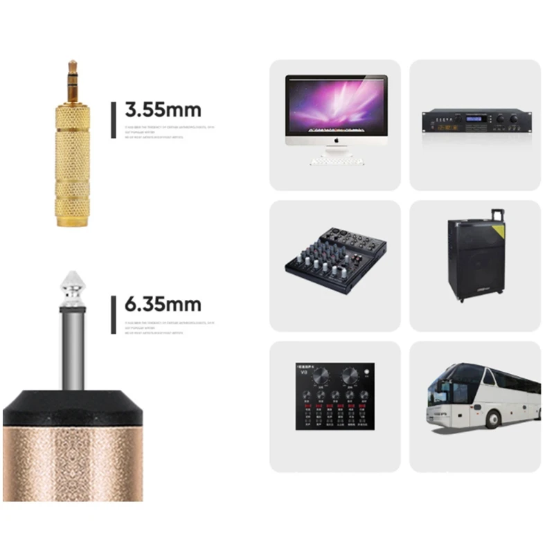 Wireless Microphone System,Wireless Microphone Set With Headset& Lavalier Lapel Mics Beltpack Transmitter Receiver