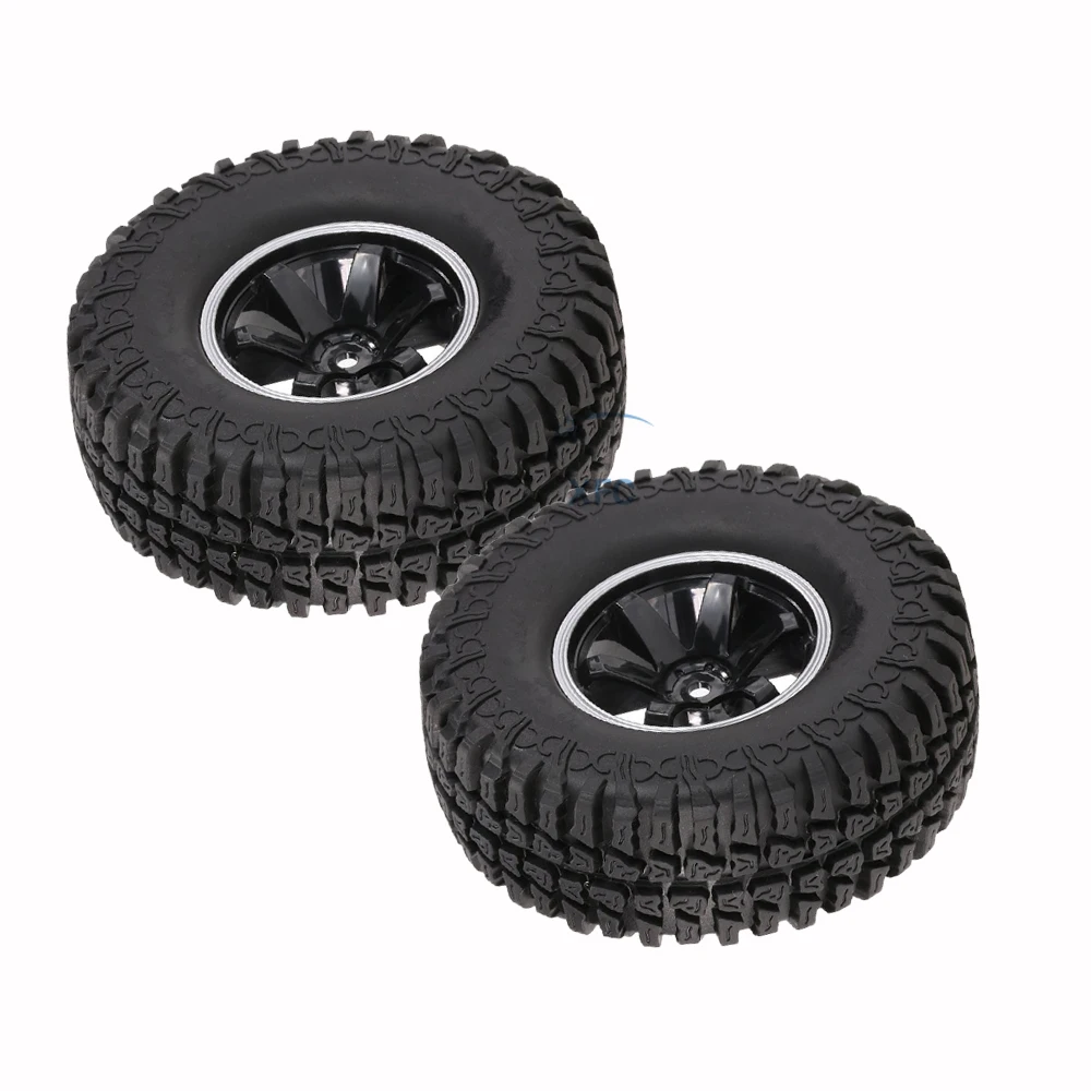 4pcs 1.9 inch RC Car Wheel Rims & Weel Tire Tyre For 1/10 RC4WD D90 Tamiya CC01 Axial SCX10