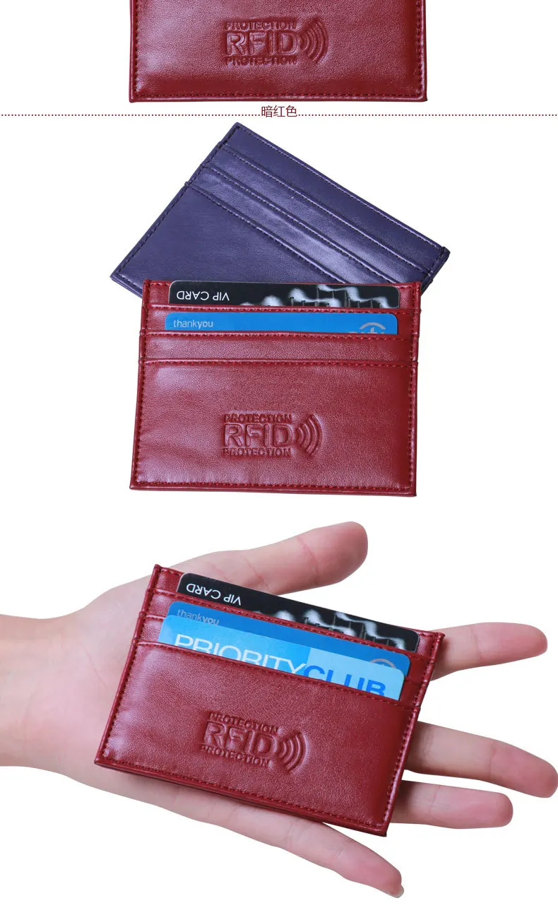RFID визитница для мужчин кошельки безопасности из искусственной кожи мужские короткие стильные кошельки черный карман для монет Кошельки Кошелек 6 держатель для кредитных карт s