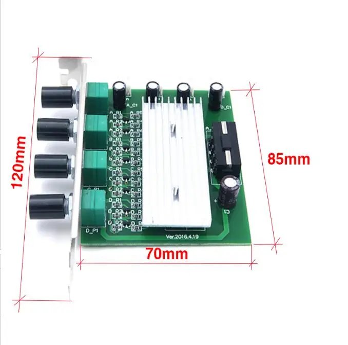 PCI Скорость Управление Лер w/выключения ПК 4-канальный 3 Pin Провода Вентилятор охлаждения Управление